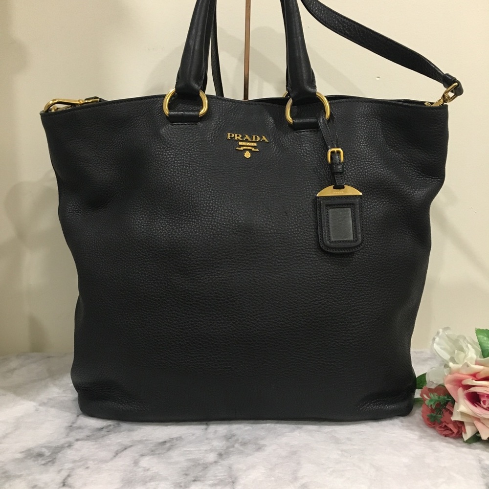 Prada Vitello Daino two way bag